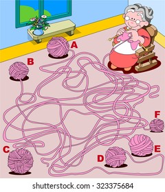 Knitting maze