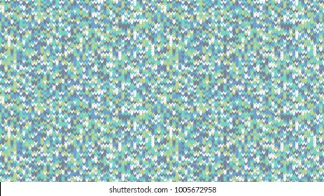 Knitting Melange Texture. Winter Sweater Holiday Design. Knit Background with Empty Space for Text. Vector Knitting Camouflage Pattern