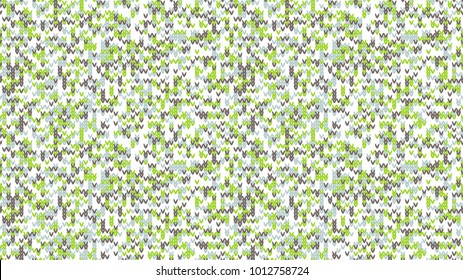 Knitting Melange Texture. Winter Sweater Holiday Design. Knit Background with Empty Space for Text. Vector Knitting Camouflage Pattern