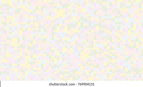 Knitting Melange Texture. Winter Sweater Holiday Design. Knit Background with Empty Space for Text. Vector Knitting Camouflage Pattern