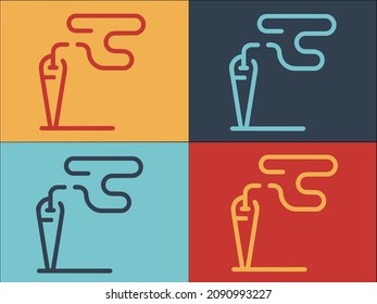 Knitting Needle Logo Template, Simple Flat Icon of craft,hobby,yarn craft,hobby,yarn