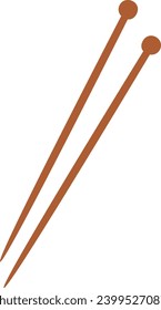 Knitting Needles icon Vector Illustration