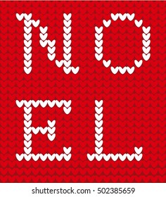 Knitting New Year motif