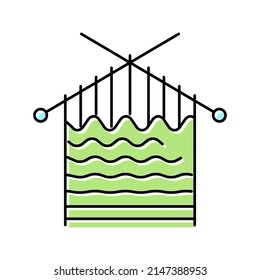 vector de icono de color de ocupación de punto tejiendo el signo de la ocupación. ilustración de símbolo aislado