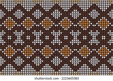 knitting pattern fair isle pattern background for fashion textiles, knitwear and graphics.