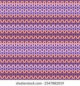 Knitting pattern, seamless fabric background, purple multicolor tone, knitting pattern