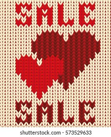 Knitting sale background, vector illustration
