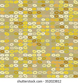 knitting seamless pattern, golden, sweater background