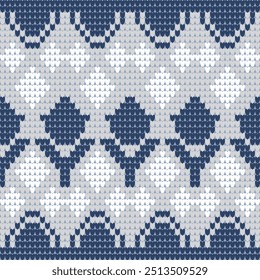 Patrón de tejido sin costuras Tradicional 
Punto de cruz Bordado patrón étnico arabesco manta artesanal diseño de tela textil