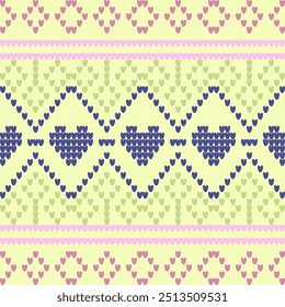 knitting seamless pattern Traditional 
Cross-Stitch Embroidery ethnic pattern arabesque blanket craft fabric design textile