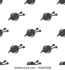 Knitting seamless pattern. Vector illustration for backgrounds