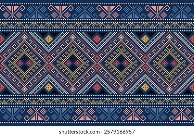 Knitting seamless patterns. Abstract geometric pattern design for wrapping paper, fabric pattern. Beautiful textile pattern for background or wallpaper. Decoration for Merry Christmas, Happy New Year.