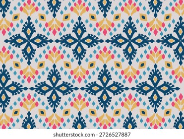 Nahtlose Strickmuster. Geometrisches Strickgarnmuster zum Umwickeln, Stoffmuster. Farbiges Textil- und Seidenmuster für Hintergrund, Tapete. Asiatisch gestrickte Stoffmuster für Dekoration.