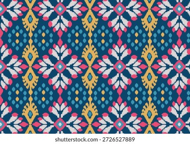 Tricotando padrões sem costura. Design de padrão de fio de malha geométrica para empacotamento, padrão de tecido. Padrão têxtil e seda colorido para o fundo, papel de parede. Ásia tecido de malha padrão para decoração.