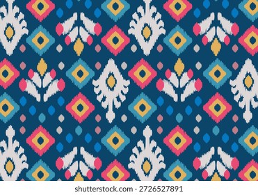 Tricotando padrões sem costura. Design de padrão de fio de malha geométrica para empacotamento, padrão de tecido. Padrão têxtil e seda colorido para o fundo, papel de parede. Ásia tecido de malha padrão para decoração.
