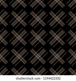 Knitting seamless vector plaid pattern with lines as a woollen Celtic tartan plaid or a knitted fabric texture in muted warm hues eps 10