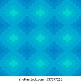 knitting squares patchwork blue  background