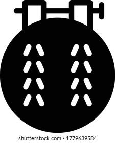 knitting vector glyph flat icon icon