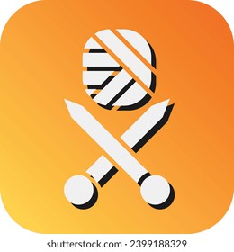 Knitting Vector Glyph Gradient Background Icon For Personal And Commercial Use.
