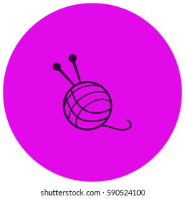 Knitting vector  icon