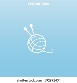 Knitting vector  icon.