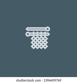 Knitting vector icon. Knitting concept stroke symbol design. Thin graphic elements vector illustration, outline pattern for your web site design, logo, UI. EPS 10.