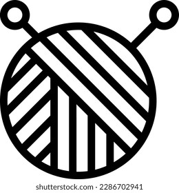 knitting Vector illustration on a transparent background. Premium quality symmbols. Thin line vector icons for concept and graphic design.