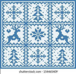 Knitting winter pattern