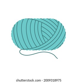 knitting wool ball isolated icon