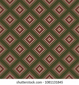 Knitting Wool Sweater Design. Scheme for Knitted Sweater Pattern Design or Cross Stitch Embroidery