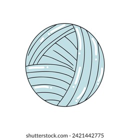 Knitting yarn balls, Yarn balls, wool colorful illustration. 