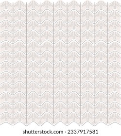 Knitwear Crochet Stitch technical fashion illustration. Cream colour. CAD mock-up.