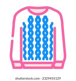 knitwear knitting wool color icon vector. knitwear knitting wool sign. isolated symbol illustration
