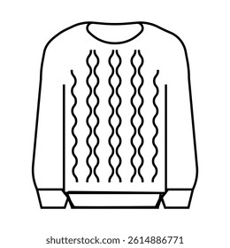 knitwear knitting wool line icon vector. knitwear knitting wool sign. isolated contour symbol black illustration
