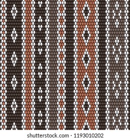Knitwear pattern. Knitting yarn in warm autumn colors vector design.