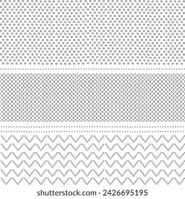 Knitwear Pointelle Stitch technical fashion illustration. White color. CAD mock-up.