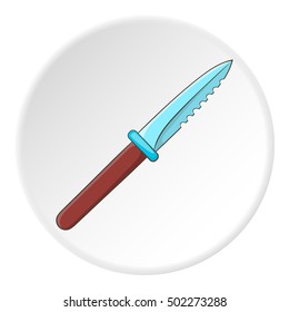 Knive icon. Cartoon illustration of knive vector icon for web