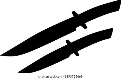Knive silhouette icon vector illustration