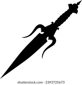 Knive silhouette icon vector illustration