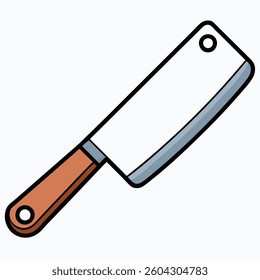 Knives flat illutration white background