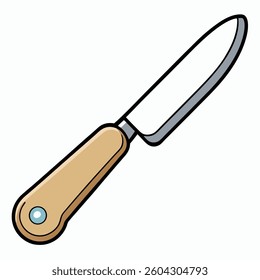 Knives flat illutration white background