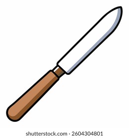 Knives flat illutration white background