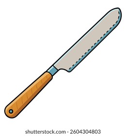 Knives flat illutration white background