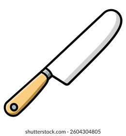 Knives flat illutration white background