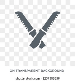 Knives icon. Knives design concept from Kitchen collection. Simple element vector illustration on transparent background.