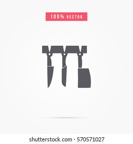 Knives icon for kitchen