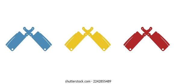 knives icon on a white background, vector illustration