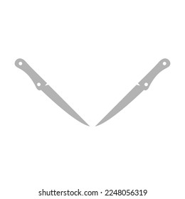 knives icon on a white background. vector illustration