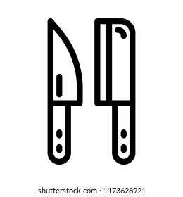 Knives Icon Vector