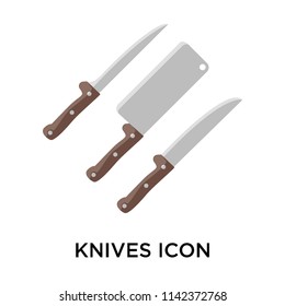 Knives icon vector isolated on white background for your web and mobile app design, Knives logo concept